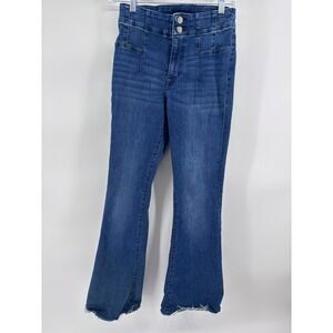 Lucky Brand Womens Jeans Size 4/27R Blue Denim Flare Leg High Rise <30" inseam>